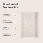 Ehrenkind Wickelauflage 50x70 cm abwaschbar – Hygienischer Wickeltisch-Bezug Beige – Bild 4