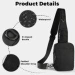 BROADREAM Anti-Diebstahl Schultertasche mit RFID-Blockierung – Sicher & Komfortabel für Reisen – Bild 7