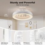 Ateroll Deckenventilator Ø48cm mit RGB-Beleuchtung – 6 Windsstufen, dimmbar, Fernbedienung – Bild 5