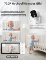 GHB Babyphone 5 Zoll HD mit Nachtsicht & 5000mAh Akku – Sichere Babyüberwachung – Bild 7