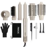 7MAGIC 6-in-1 Airstyler mit Lockenstab, Glättbürste und Volumenbürsten