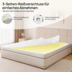 MULISOFT Matratzentopper 180x200 cm – 7,5 cm Gel Memory Schaum H3/H4 mit 7-Zonen-System – Bild 7