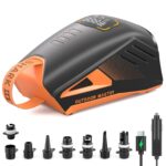 OutdoorMaster Shark 3 Elektrische SUP Pumpe – 20PSI Akku-Luftpumpe mit 8 Düsen