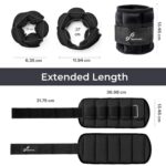 Sportneer Verstellbare Knöchelgewichte 0,9–4,5 kg – Modulares Trainingsgewicht für Fitness & Joggen – Bild 4