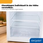 Exquisit Vollraumkühlschrank 127 l – Energieklasse E, leiser Betrieb 39 dB für Haushalt & Büro – Bild 8