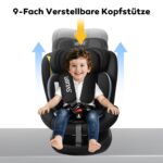 LETTAS I-Size 360° Kindersitz mit Isofix – Autositz 0-12 Jahre für sicheres Wachstum – Bild 5