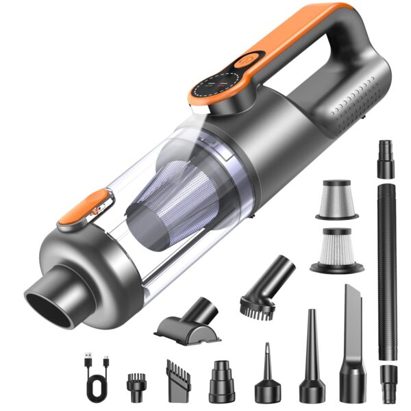 botatio Handstaubsauger 26000 Pa – 4-in-1 Akku Staubsauger mit Bürstenlosem Motor & HD Display