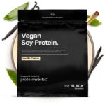THE PROTEIN WORKS Veganes Soja Protein Pulver BLACK – 27g Protein, 2kg Vanillecreme