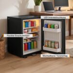 TZS First Austria Minikühlschrank 40L – Leiser Kühlschrank mit Schloss für Büro, Camping & Hotel – Bild 4