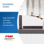reer BASIC Herdschutzgitter 55–61 cm – Kindersicherung ohne Bohren für Elektro- & Induktionsherde – Bild 5