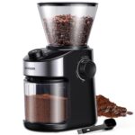 SHARDOR Elektrokaffeemühle mit 25 Mahlstufen & Digitalanzeige – 200g Bohnenbehälter