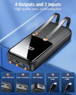 CFIAI Power Bank 26800mAh mit 22,5W Schnellladung – 4-in-1 Ladegerät für iPhone & Android – Bild 3