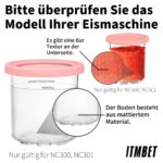 4er-Set Behälter für Ninja Creami NC300EU NC301EU – Spülmaschinenfest & Auslaufsicher – Bild 8