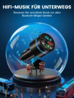 Mohard Bluetooth FM Transmitter Auto mit 30W PD & 18W QC3.0 – Freisprechanlage für alle Fahrzeuge – Bild 5