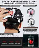 RaMokey Fahrradhelm 57-62 cm mit LED-Licht & Magnetvisier – Sicherheitshelm für Damen & Herren – Bild 3