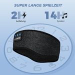 LC-dolida Schlafkopfhörer Bluetooth 5.4 – Stirnband Kopfhörer mit 14h Akku für Seitenschläfer – Bild 4