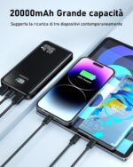 TUXINSUN Power Bank 20000 mAh – 22.5W Schnellladen mit PD3.0 & QC4.0 – Bild 4