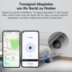 ATUVOS Air Tag Pro 4er Pack – Dual-System Schlüsselfinder für iOS & Android – Bild 3