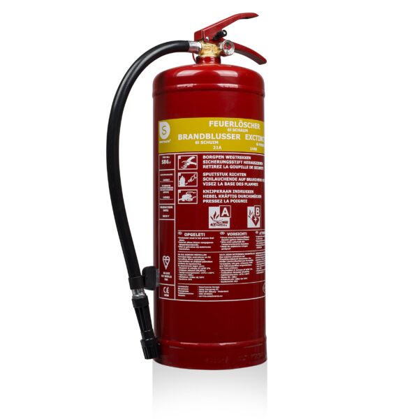 Smartwares Schaumfeuerlöscher 6L – Brandklassen A/B mit Wandhalterung