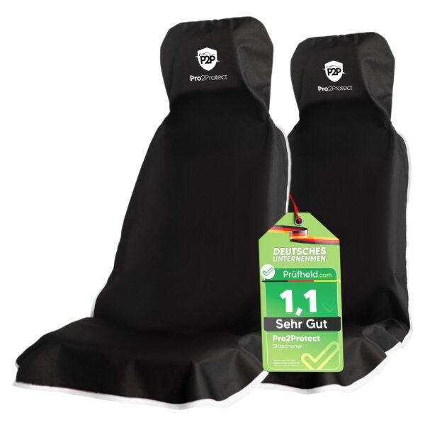 Pro2Protect Autositzschoner Vordersitze 2er Set – Wasserdicht & Schmutzabweisend