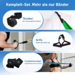 FitBeast Widerstandsband-Set mit 5 Stufen, Handschuhen & Türanker – Ganzkörpertraining – Bild 5