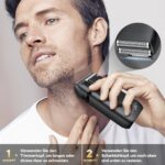 Brightup Elektrorasierer Herren mit Präzisions-Trimmer – 150 Min. Akku & USB-C Ladung – Bild 3