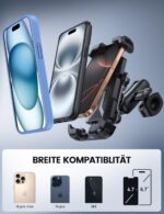 Lamicall Motorrad-Handyhalterung mit Metallverlängerungsarm – 360° drehbar & vibrationsgedämpft – Bild 5