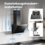 Comfee CH60J64ET4A2B Kopffreihaube 60 cm – 380m³/h Abzugsleistung mit A++ Energieeffizienz – Bild 5