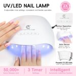 PEACECOLOR Gel Nägel Starterset mit UV Lampe & Nagelfräser – 22 Farben für professionelle Nagelkunst – Bild 5
