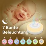 Easy@Home Weissrausch-Soundmaschine – tragbare Einschlafhilfe mit 26 Sounds & LED-Nachtlicht – Bild 3