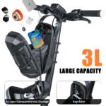 CHICLEW 3L E-Scooter Lenkertasche mit Schnellverschluss – Wasserdichte Roller Tasche – Bild 6
