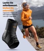 WHCOOL Knöchelbandage mit Klettverschluss & Stützpads – Stabilisierung für Sport & Alltag – Bild 6
