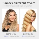 janelove 4-in-1 Lockenstab 19–32 mm – Welleneisen für Beach Waves & Mermaid Waves – Bild 4
