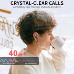 POMUIC Bluetooth 5.3 In-Ear Kopfhörer mit 4 ENC Mic – 40H Spielzeit, IP7 wasserdicht – Bild 4