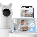 CZEview Babyphone 2.5K mit 5.5" HD-Display, Nachtsicht & intelligenter Erkennung – WLAN Babyfon