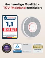 X-Sense Smarter WLAN Rauchmelder mit Sprachausgabe & SBS50 – 6er Set Brandmelder – Bild 2