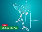 Leifheit Air Board M Solid Plus Bügeltisch – Höhenverstellbar mit Thermo-Reflect-Bezug – Bild 3