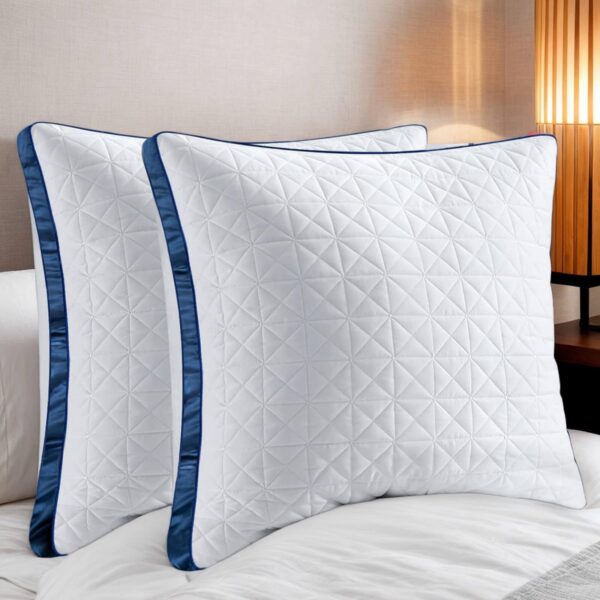 Slybear Kopfkissen 80x80 cm 2er Set – Orthopädisch & Atmungsaktiv für erholsamen Schlaf