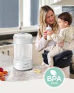GROWNSY 5-in-1 Babyflaschen-Sterilisator mit Trocknerfunktion – 8 Min. Dampfsterilisation – Bild 8
