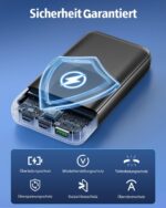 CFIAI Power Bank 26800mAh mit 3 Anschlüssen & 2 Kabeln – 22,5W Schnellladung für iPhone & Android – Bild 7
