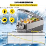 VEVOR 55L Tragbare Auto-Kühlbox mit Kompressor – Elektrischer Gefrierschrank für Camping & Reisen – Bild 4