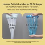 Tommee Tippee Twist & Click Nachfüllfolie 6er-Pack – Antibakterielle Windeleimer-Folie – Bild 5