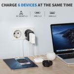 EPICKA Universalreiseadapter TA-105C – 6-in-1 Weltadapter mit 3 USB-C & 2 USB-A – Bild 3