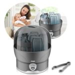 reer Vapomat S Dampfsterilisator – Babyflaschen-Desinfektion für bis zu 6 Flaschen in 10 Minuten