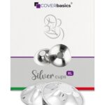 COVERbasics Silberhütchen XL – Stillhütchen aus Silber für empfindliche Brustwarzen