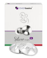 COVERbasics Silberhütchen XL – Stillhütchen aus Silber für empfindliche Brustwarzen