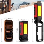 Daphomeu LED Werkstattlampe 2er Set – 1000 Lumen COB Inspektionsleuchte mit Magnetfuss – Bild 8