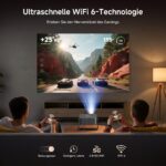 iSinbox 4K Smart Beamer mit Netflix – Autofokus & 6D Trapezkorrektur für Heimkino – Bild 8
