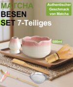 JBER Matcha Set 7-teilig – Bambus Whisk & Keramikschale für authentische japanische Teezeremonie – Bild 2