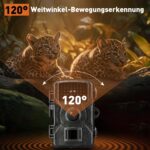 HSSNS Wildkamera 60MP 4K – Tierüberwachung mit Nachtsicht & IP66 Schutz – Bild 6